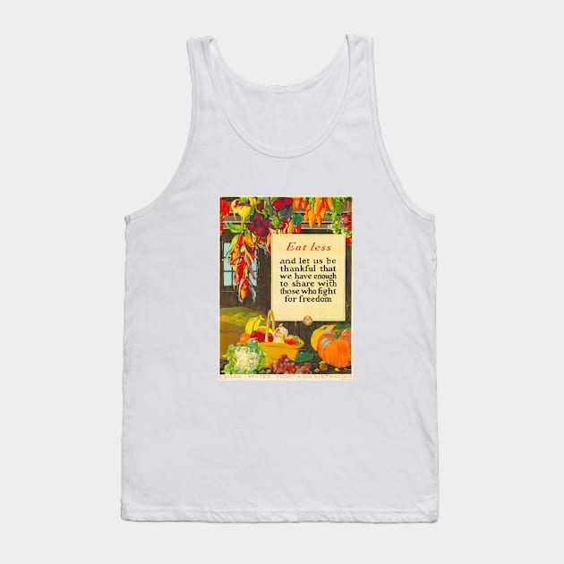 Eat Less for Freedom Tank Top by pocketlama